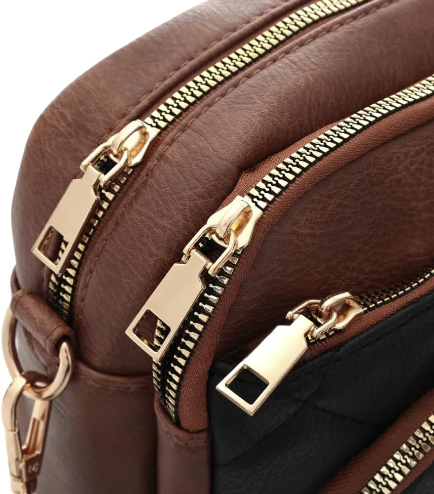 YDSIII Small Quilted Crossbody Bags for Women, Trendy Vegan Leather Cross Body Purse with Adjustable Wide Guitar Strap