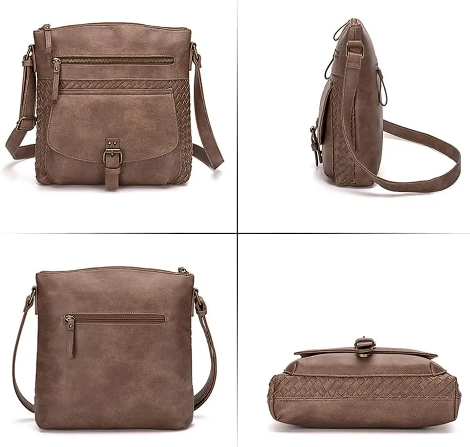 Yohora Shoulder Bag for Women Hobo Crossbody Purse Leather Tote Handbag Roomy Messenger Satchel for Work Daily Travel
