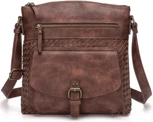 Yohora Shoulder Bag for Women Hobo Crossbody Purse Leather Tote Handbag Roomy Messenger Satchel for Work Daily Travel