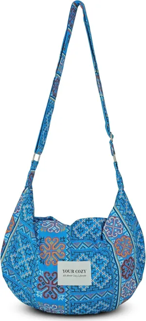 Your Cozy Women's Sling Crossbody Bags Large Shoulder Shopping Hobo Bag Handbag Top Zip Bags Handmade Messenger Bag