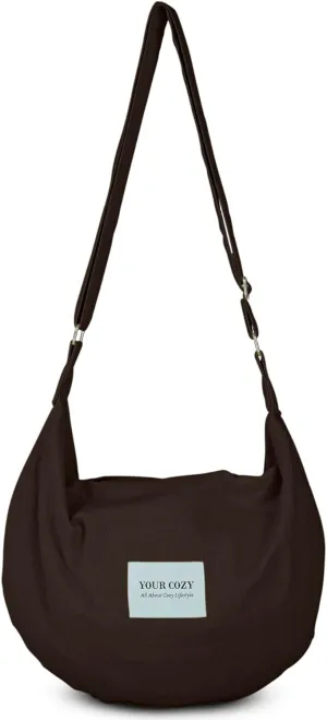 Your Cozy Women's Sling Crossbody Bags Large Shoulder Shopping Hobo Bag Handbag Top Zip Bags Handmade Messenger Bag