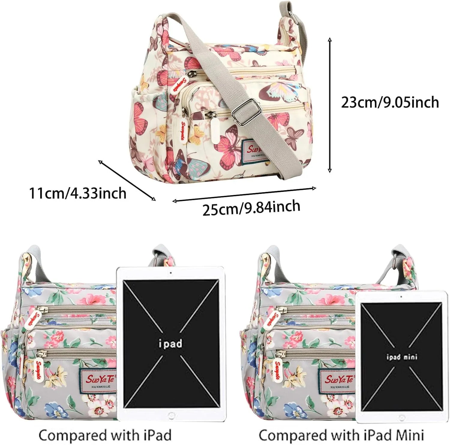 YYW Crossbody Bag for Women Multifunctional Shoulder Handbags for Daily Use Travel Work