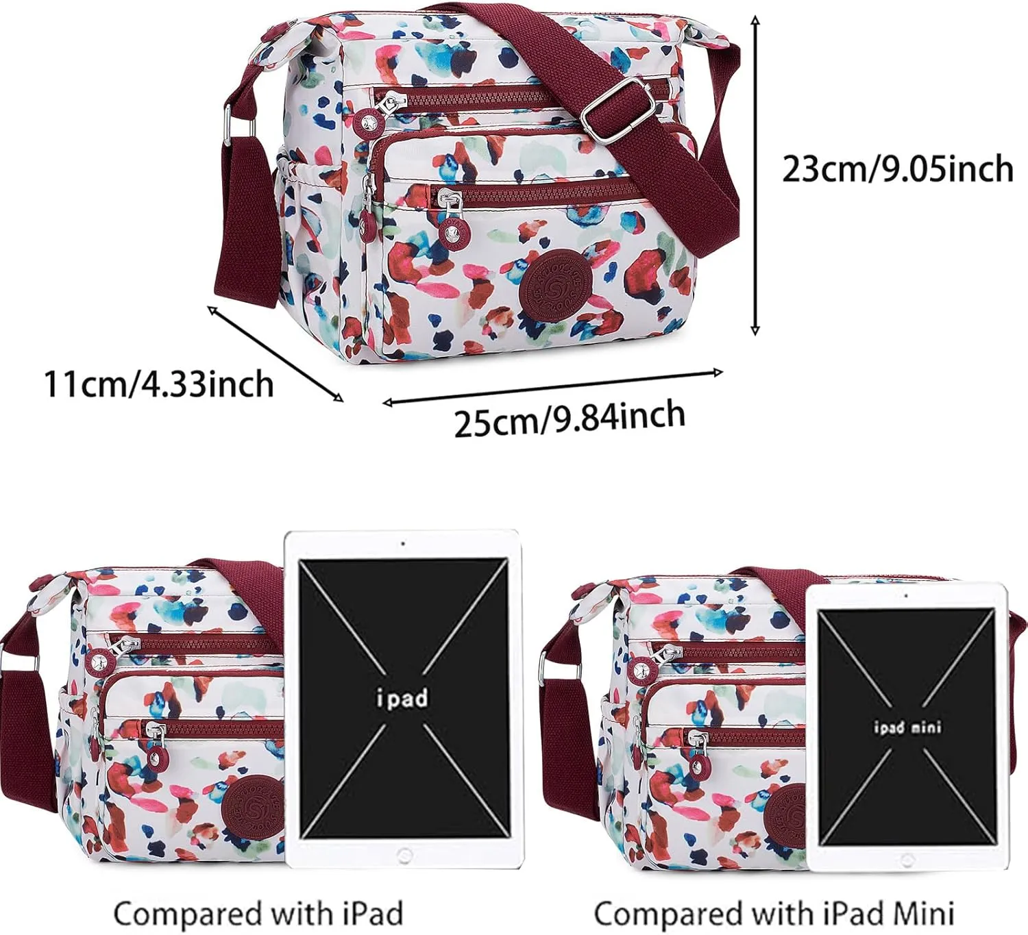 YYW Crossbody Bag for Women Multifunctional Shoulder Handbags for Daily Use Travel Work