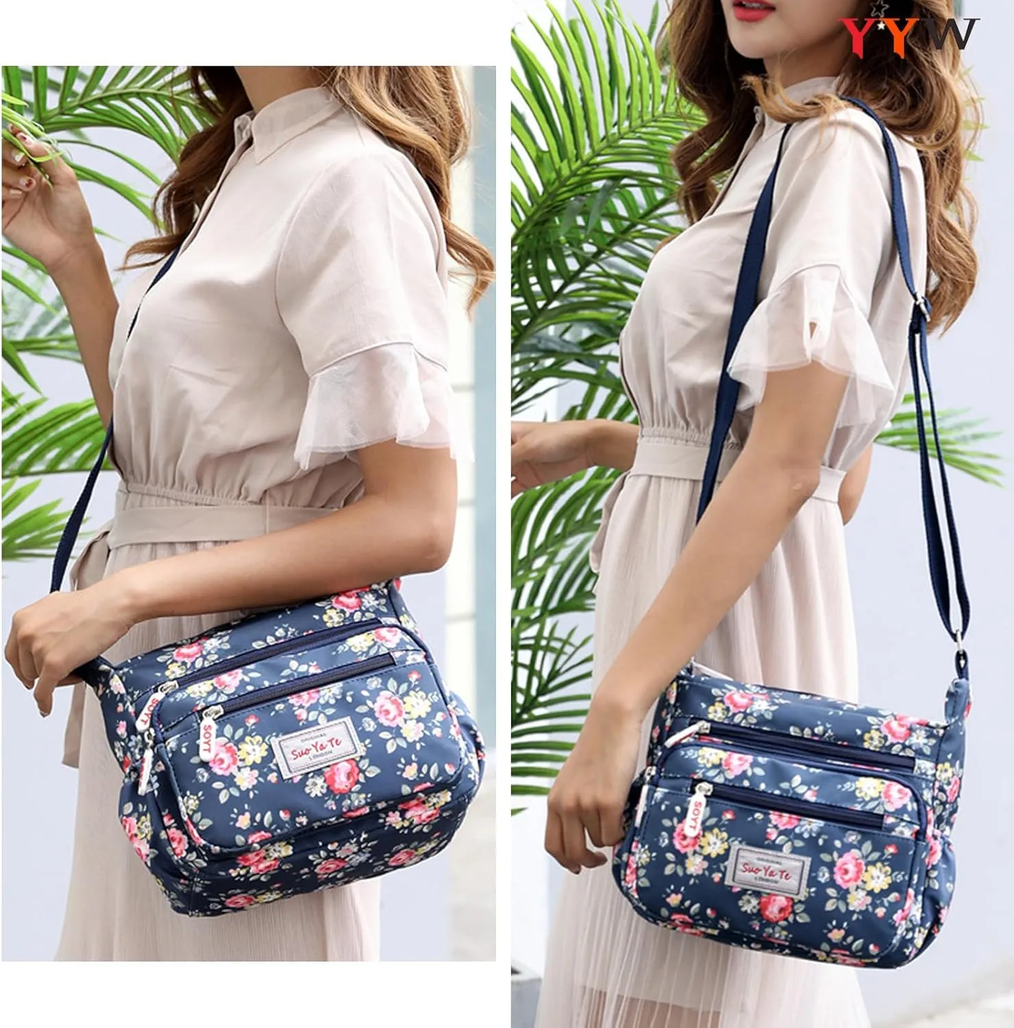 YYW Crossbody Bag for Women Multifunctional Shoulder Handbags for Daily Use Travel Work