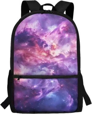 Yzaoxia Kids Galaxy Backpack Boys 10-12 Middle School Book Bags 6th Grade Girls Casual Star Back Pack Teens Rucksacks with Front Pocket